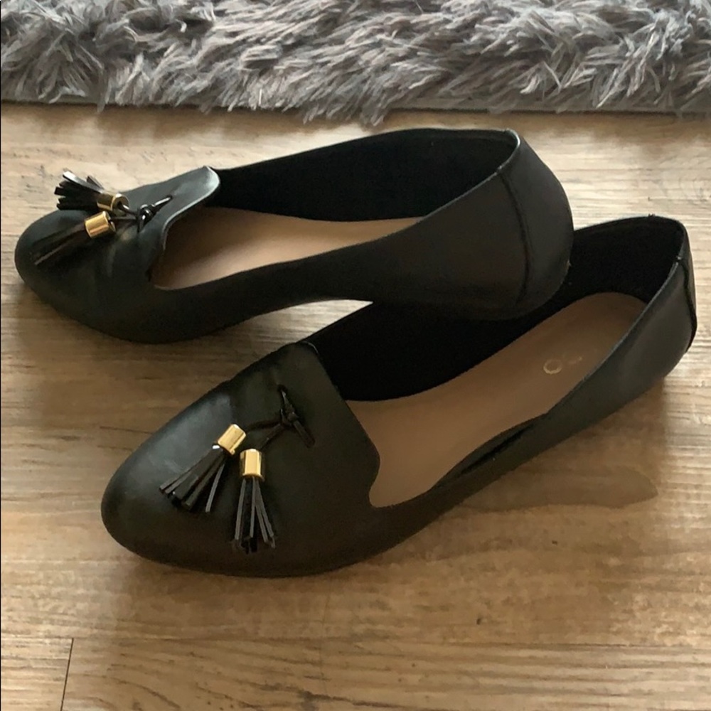 ALDO Flats Dark Green Women’s Size US 8.5